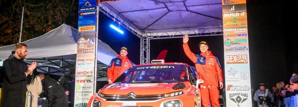 Hatból hat győzelem a Citroënnel, bajnok a Citroën Rally Team Hungary csapata!